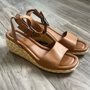 Cute wedge ankle strap sandals. Only worn a few times